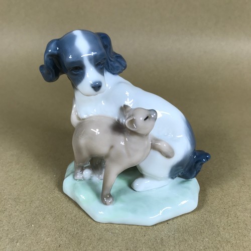 Nao lladro dog and cat - and, in